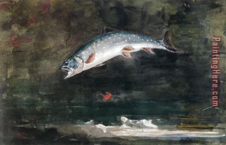 Winslow Homer Jumping Trout